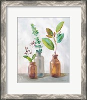 Framed 'Natural Riches III Charcoal' border=