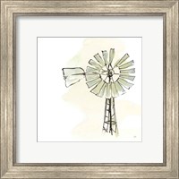 Framed 'Windmill I' border=
