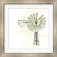 Framed 'Windmill I' border=