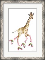 Framed Giraffe Joy Ride II No Balloons