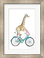 Framed Giraffe Joy Ride I No Balloons