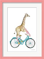 Framed Giraffe Joy Ride I No Balloons