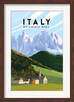 Framed Italian Alps