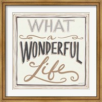 Framed Wonderful Life I Bold