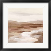 Framed 'Cinnamon Riverbank I Light' border=