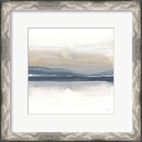 Framed 'Tonal Blue Gray II' border=