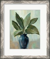 Framed Mint and Blue Still Life