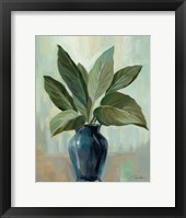 Framed Mint and Blue Still Life