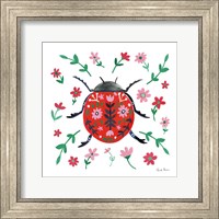 Framed Folk Beetle I