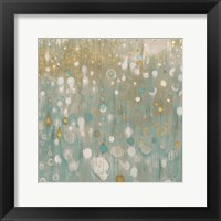 Framed Rain Abstract II Neutral