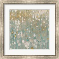 Framed Rain Abstract II Neutral