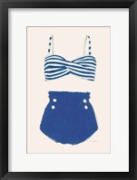 Retro Swimwear II Framed Print