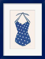 Framed Retro Swimwear II Navy