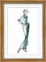 Framed Fifties Fashion III v2 Green