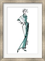 Framed Fifties Fashion III v2 Green