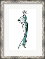 Framed Fifties Fashion III v2 Green