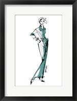 Framed Fifties Fashion III v2 Green