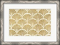 Framed Winged Study Pattern VIII Gold Crop