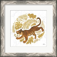 Framed Big Cat Beauty VII Gold