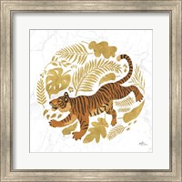 Framed Big Cat Beauty VII Gold