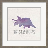 Framed Triceratops Sq