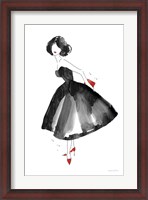 Framed Fashion Debutante with Red
