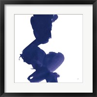 Swash II Indigo Framed Print