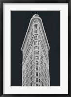 Framed Flatiron Building on Black