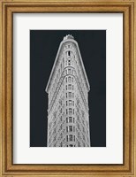 Framed Flatiron Building on Black