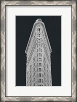 Framed Flatiron Building on Black