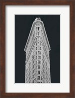 Framed Flatiron Building on Black