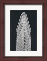Framed Flatiron Building on Black