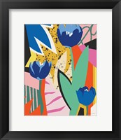 Framed Blue Tulips
