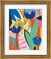 Framed Blue Tulips