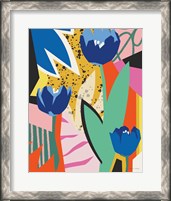 Framed Blue Tulips