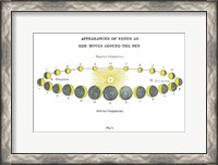 Framed Solar Venus Chart Bright