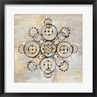 Neutral Mandala I Crop Framed Print