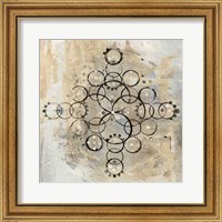 Framed 'Neutral Mandala II Crop' border=