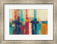 Framed Bright Aqua Horizon Crop