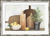 Framed Rustic Kitchen Brown