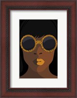 Framed Accessorize I Yellow Lips