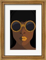 Framed Accessorize I Yellow Lips