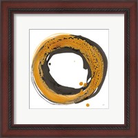 Framed 'Amber Enso I' border=