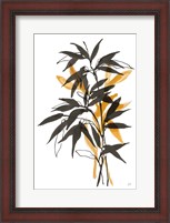 Framed Amber Long Leaf II