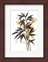Framed Amber Long Leaf II