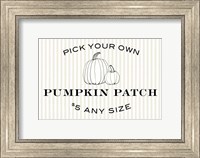 Framed Pumpkin Patch