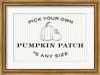 Framed Pumpkin Patch