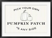 Framed Pumpkin Patch