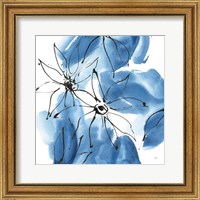 Framed 'Indigo Neutrals II' border=