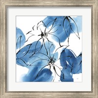 Framed Indigo Neutrals I